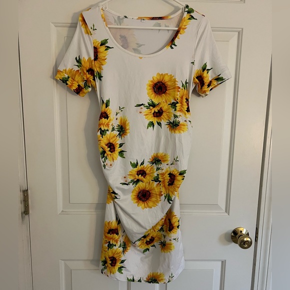Small Sunflower Maternity Dress - Picture 1 of 3